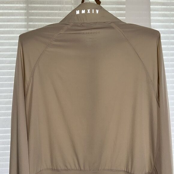 YOUNGLA XL Men’s Cream Light Wind Runner Windbreaker Full Zip Jacket - Picture 5 of 16